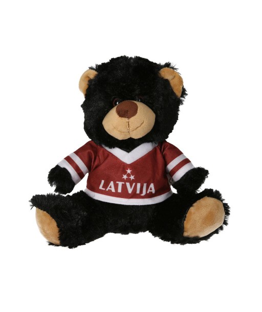 Plīša lācis ar Latvijas fana kreklu un 3 krāsu opcijām
